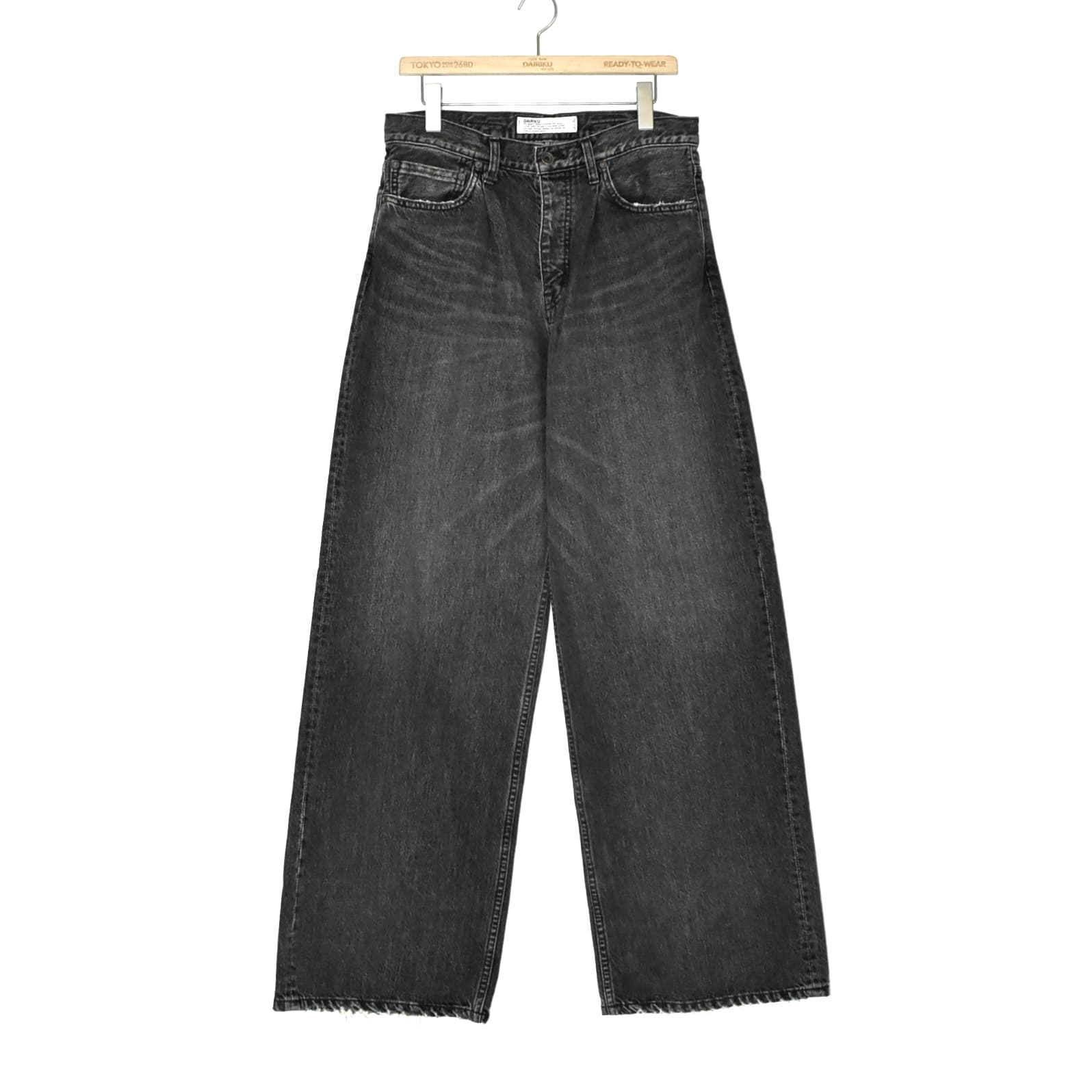 DAIRIKU "Wide" Vintage Denim Pants Black[24AW D-12]