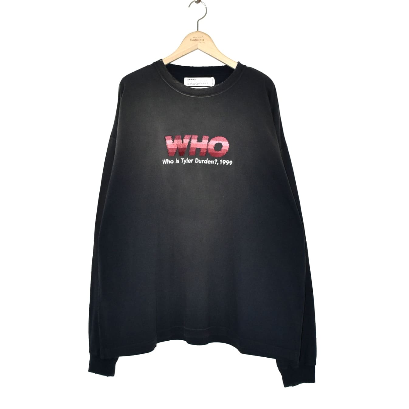 DAIRIKU "WHO" Vintage Theme Tee Vintage Navy[24AW C-16]