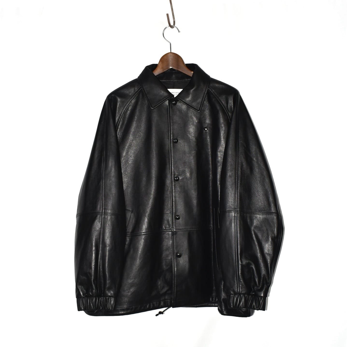 beautiful people lamb leather coach jacket black[1435402010]