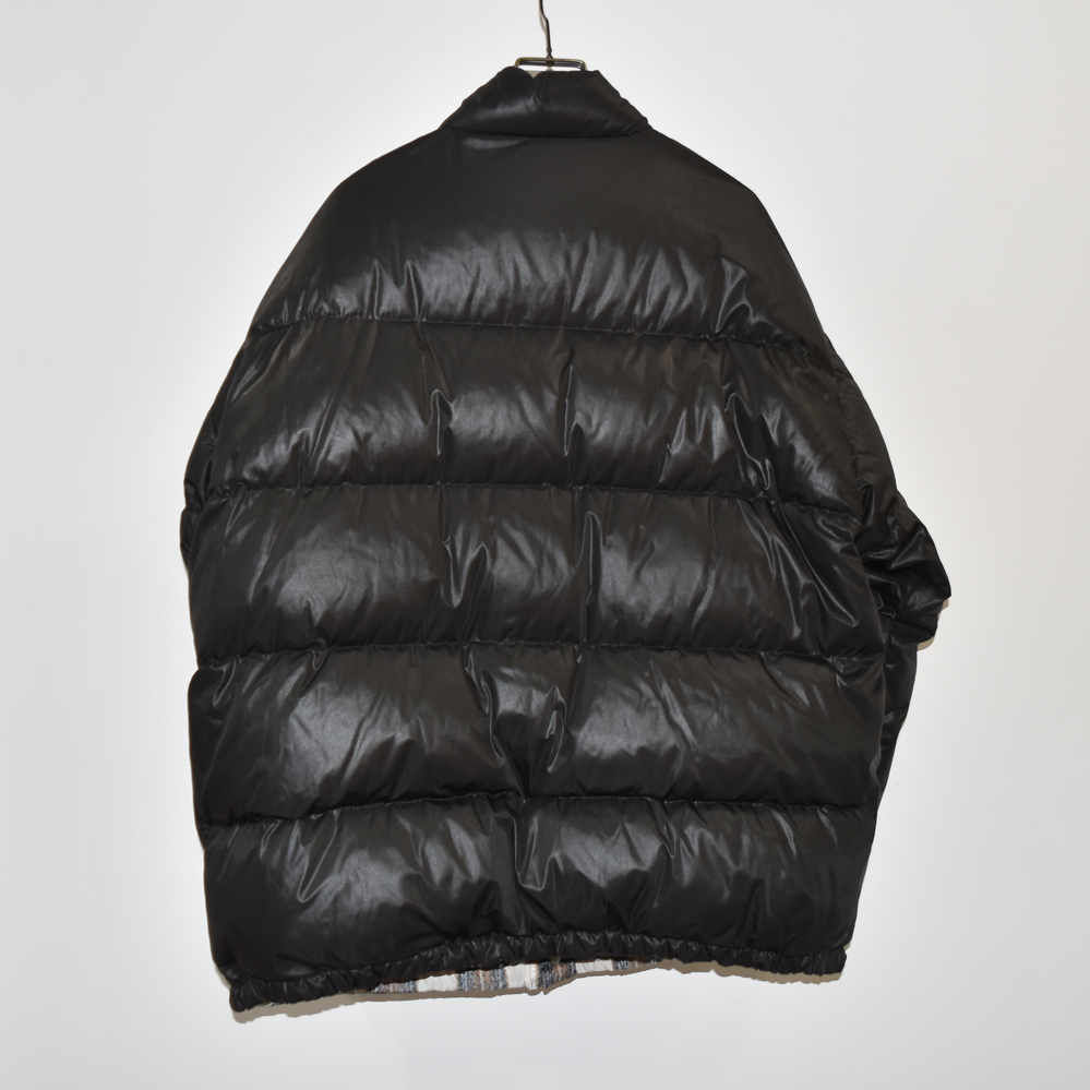 DAIRIKU Check Nylon Reversible Down Jacket[J-3-BLK]