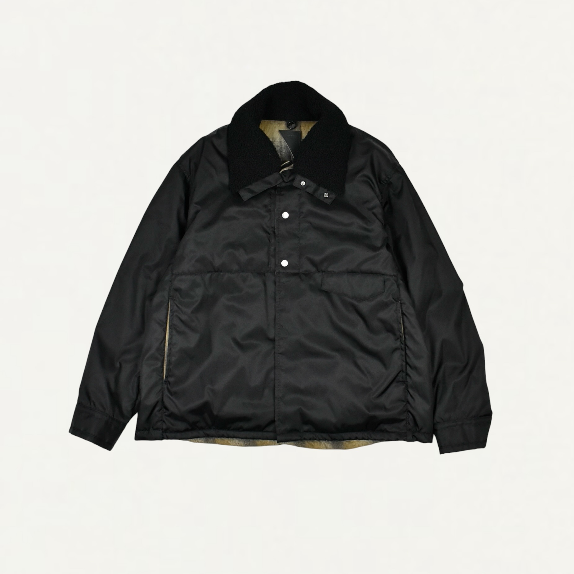 NTN MOUTON COLLOR ASCENT PADDED SHIRT BLACK[N007-029152]