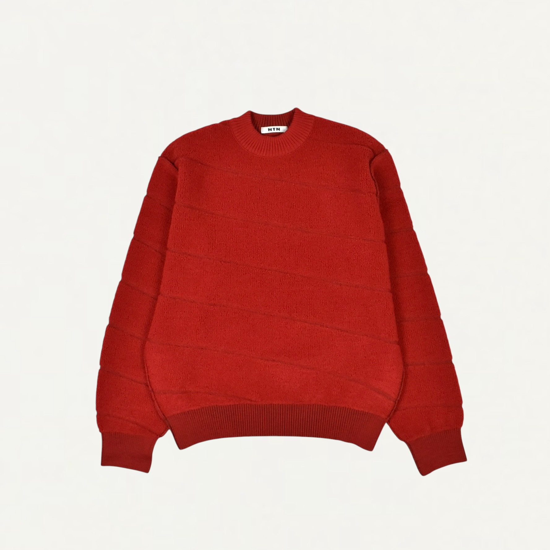 NTN BETA REVERSIBLE CREW-NECK SWEATER RED/BROWN[N007-056173]