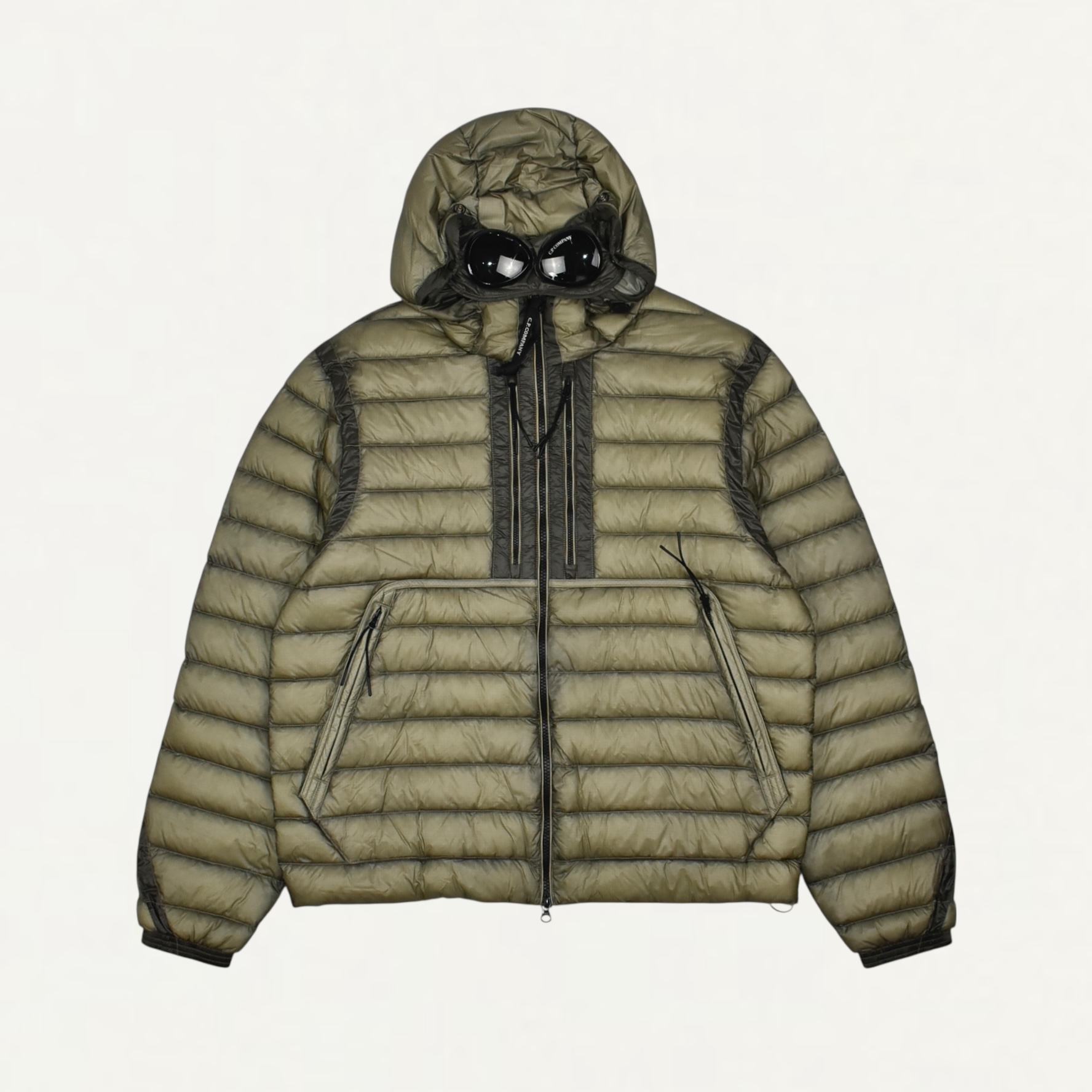 C.P. Company D.D. Shell Goggle Down Jacket Fallen rock[19CMOW031A]