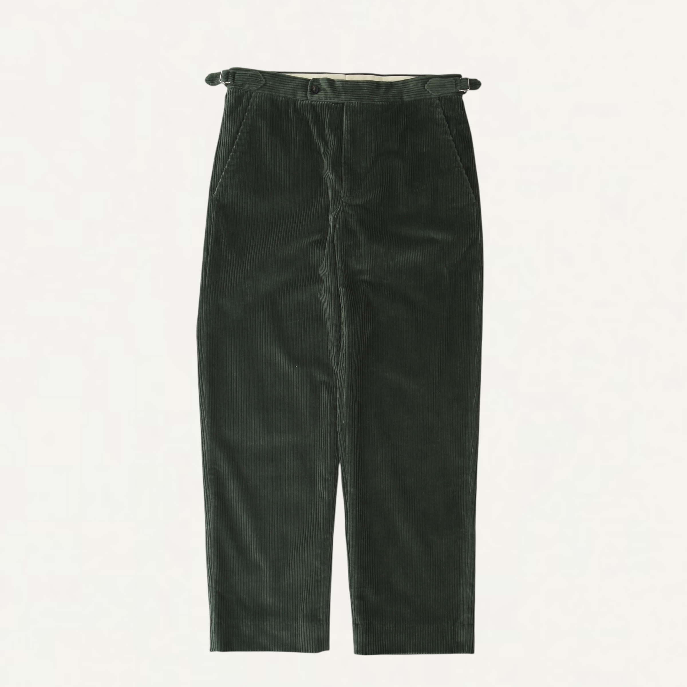 BODE CORDUROY SIDE BUCKLE TROUSERS GREEN[MRF25BT022]