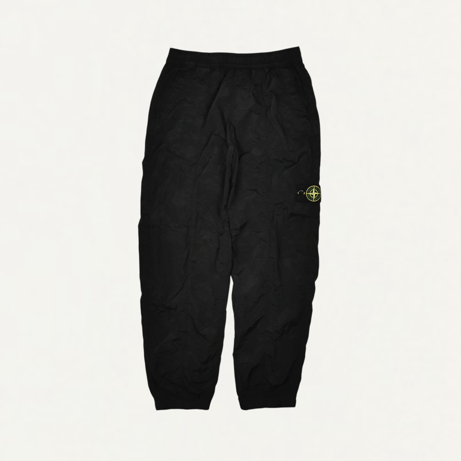 STONE ISLAND 3100013 NYLON METAL IN ECONYL® Loose-fit jogger trousers with pockets and mesh lining Black[S15-31000-13]