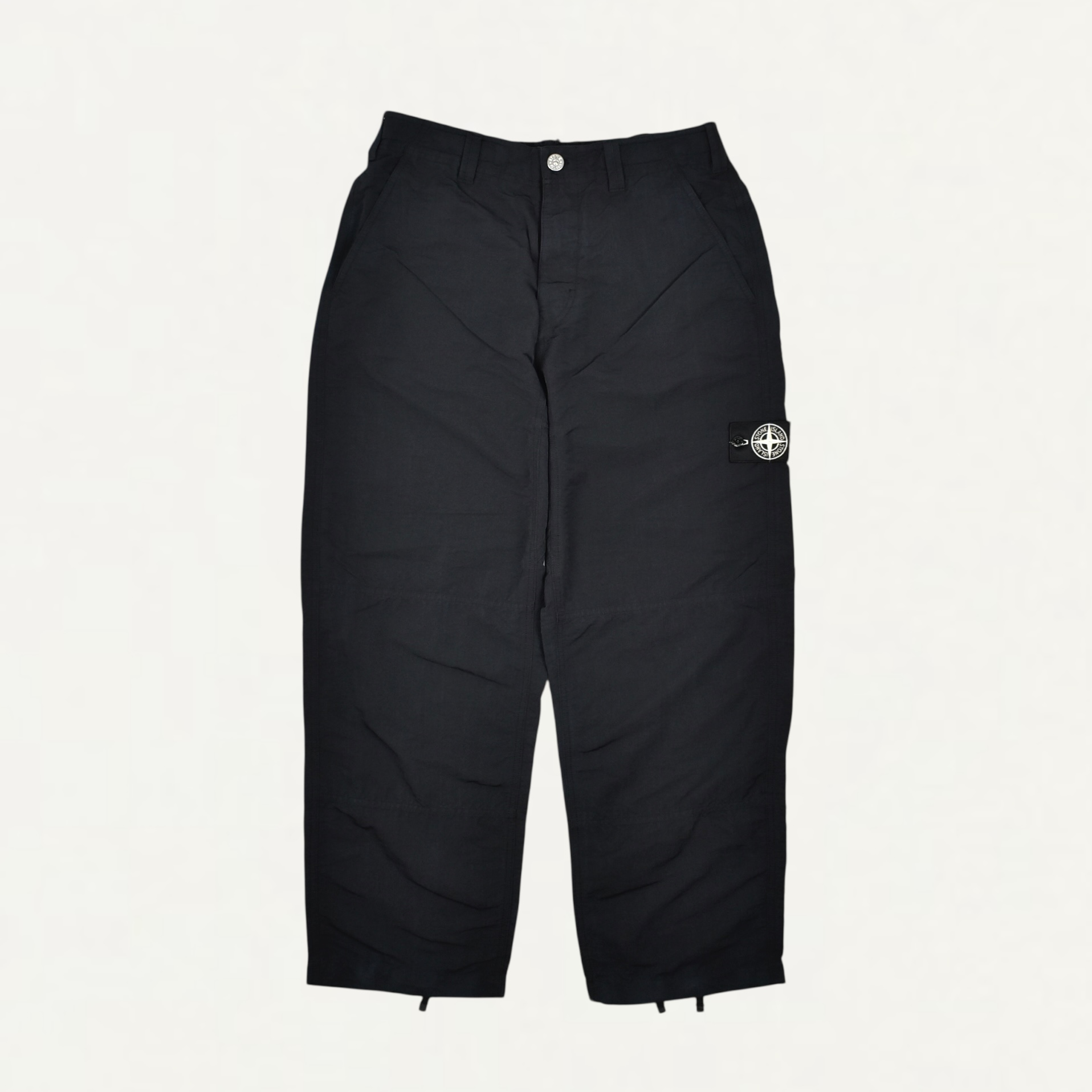 STONE ISLAND 3100038 NASLAN-TC CORROSION TREATMENT Loose-fit chino trousers with abrasion resistance Black[S15-31000-38]