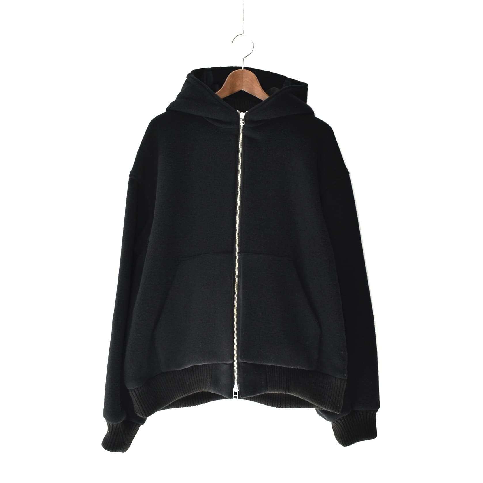 NTN ZIP UP HOODIE BLACK[24-NF006072]