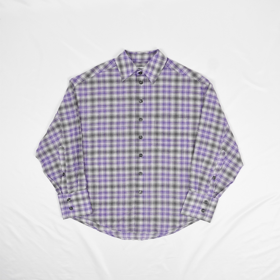 ROLD SKOV BAT FIT SHIRT [Check Purple]