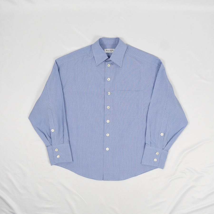 ROLD SKOV BAT FIT SHIRT [Blue Check]