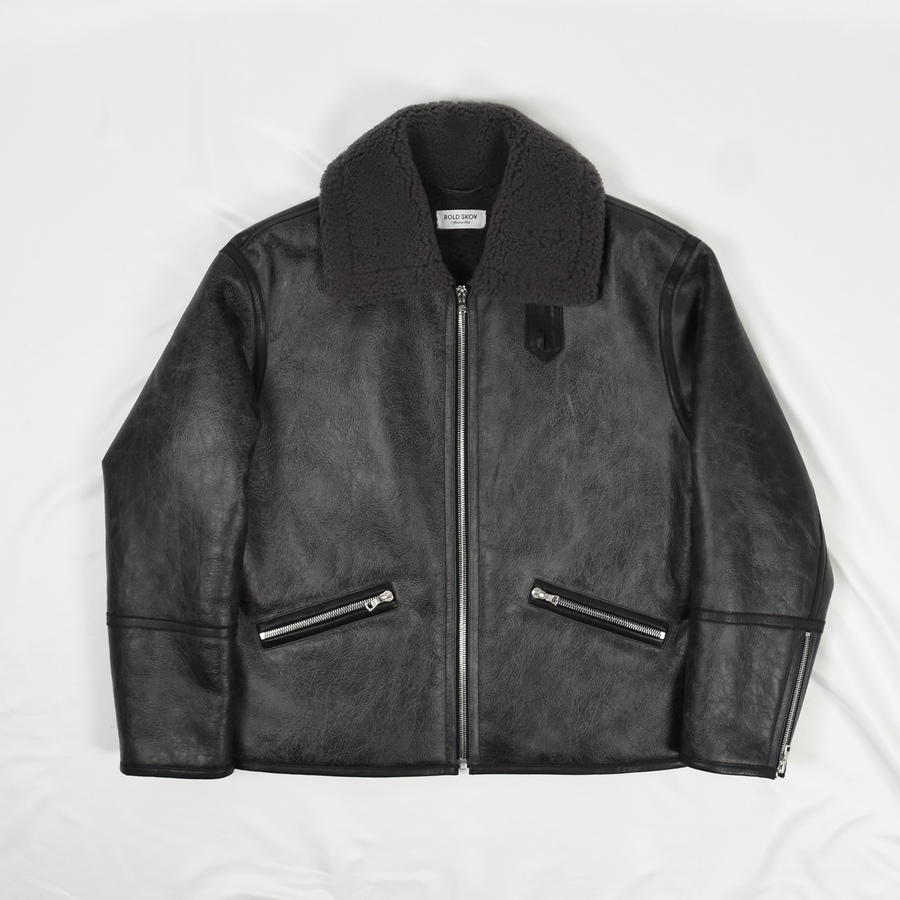 ROLD SKOV AVIATOR JACKET [Black]