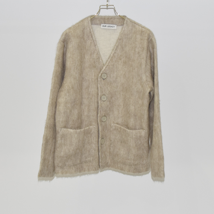 OUR LEGACY CARDIGAN Antique White Mohair[M4226CA]