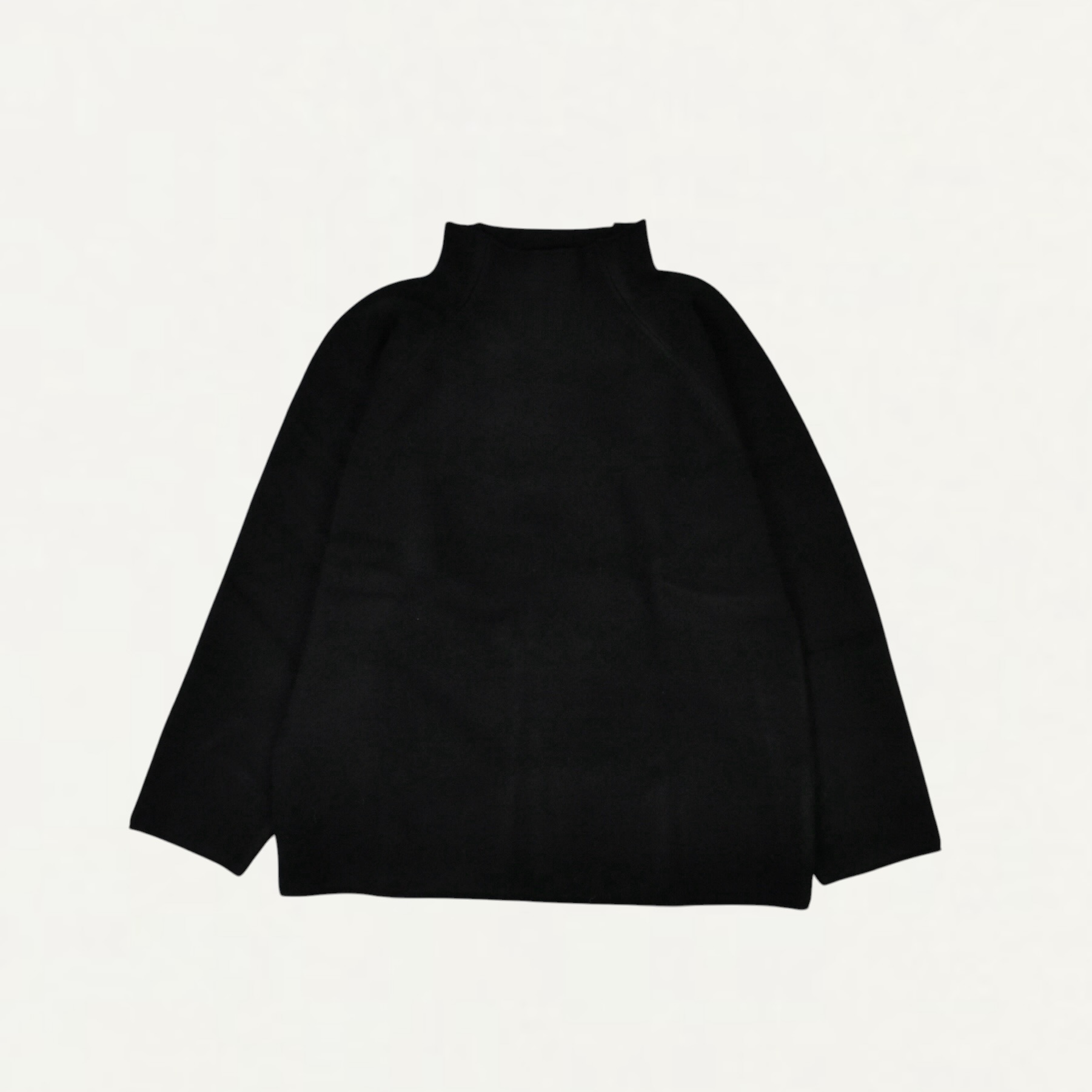SEEALL HIGH NECK SWEATER YAK BLACK[SAU61-KJ682Y]