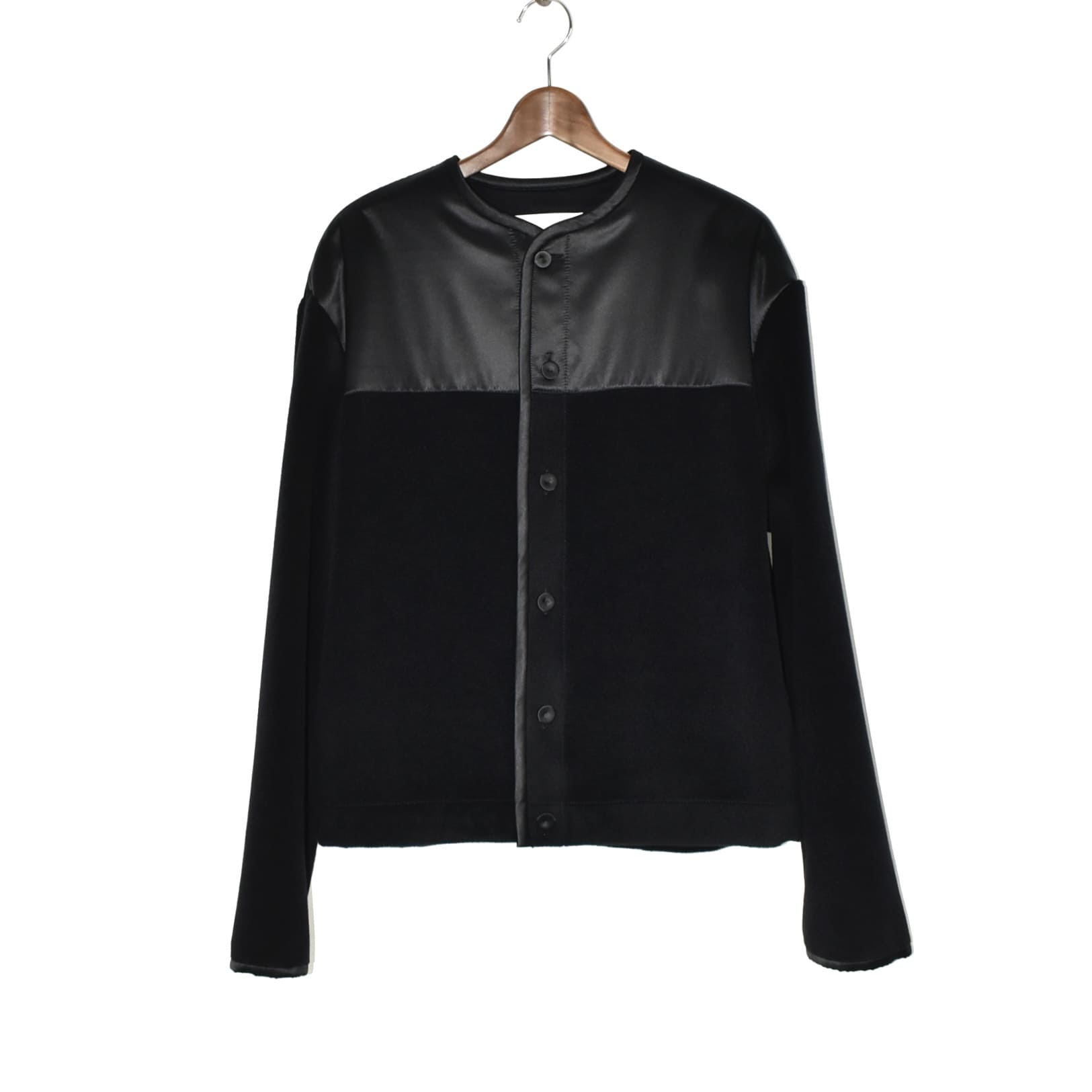 JIL SANDER+ Wool fleece jacket with silk trims[J47BN0180]