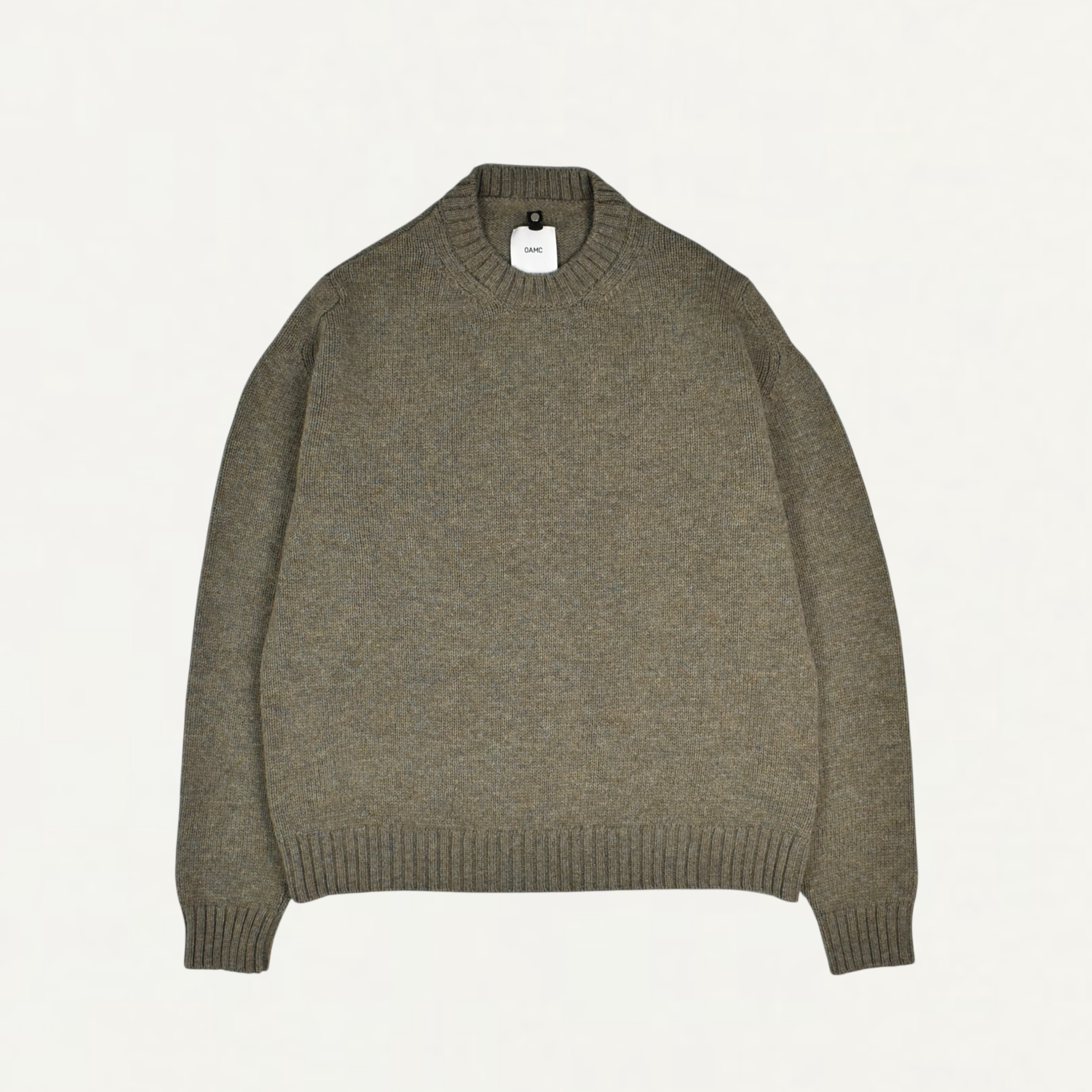 OAMC ROUND NECK COLLAR WITH LOGO TRUFFLE[OAF5MM08AP]