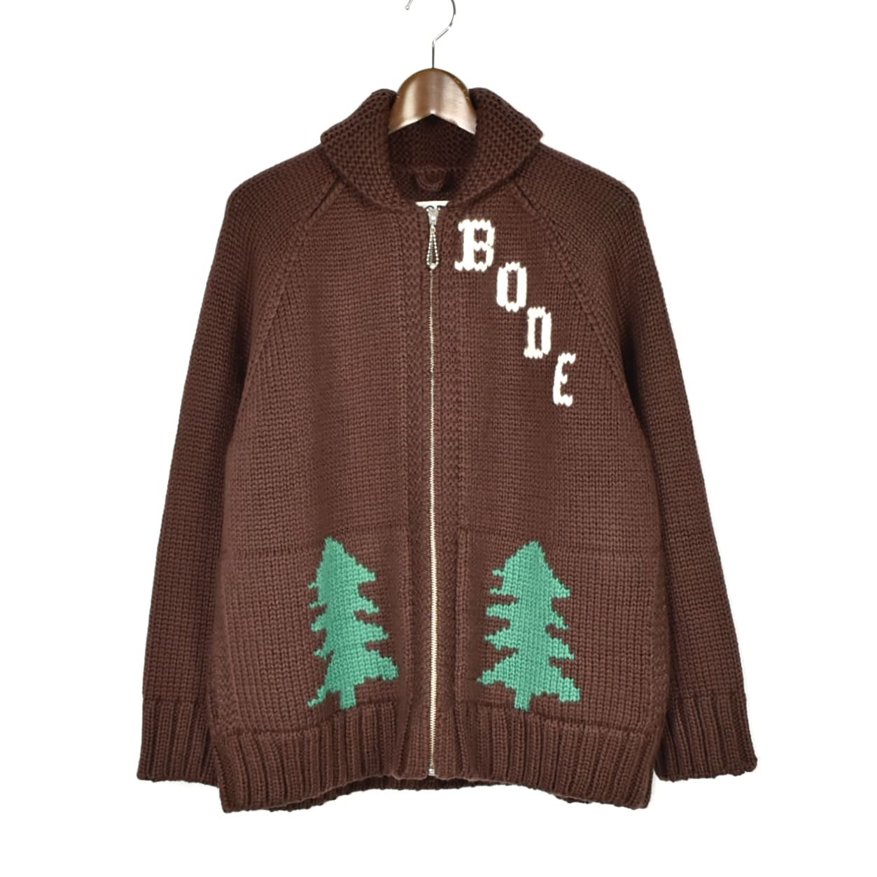 BODE FIR SHAWL COLLAR CARDIGAN BROWN[MRF24KT010]