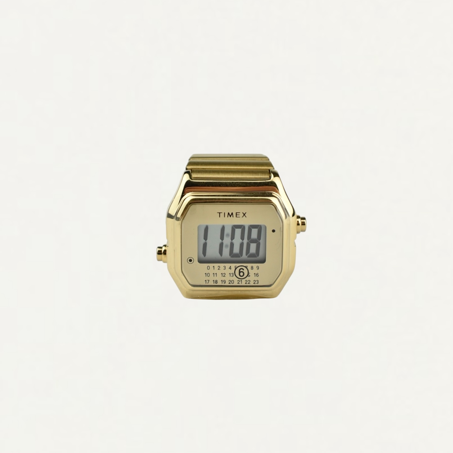 MM6 MAISON MARGIELA×TIMEX T80 Ring Watch S/M Gold[S33YW0003]
