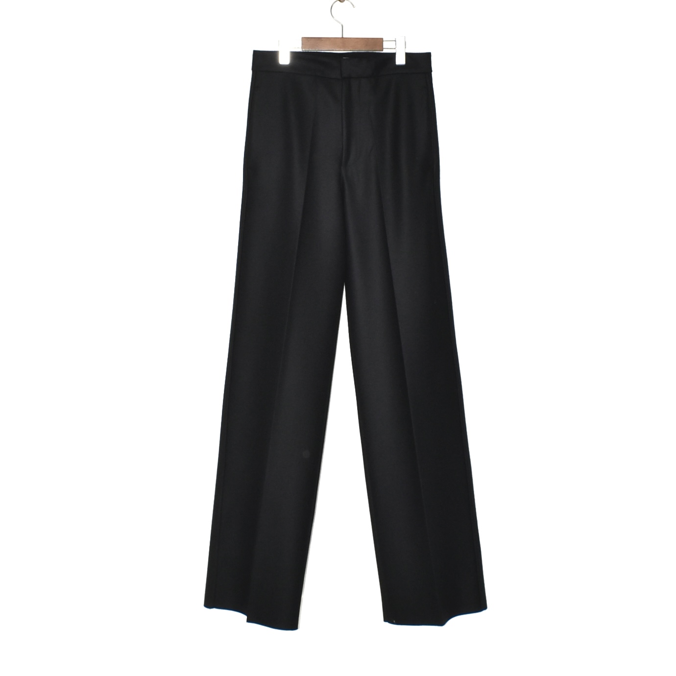 JIL SANDER WOOL MELTON PANTS BLACK[J22KA0227]