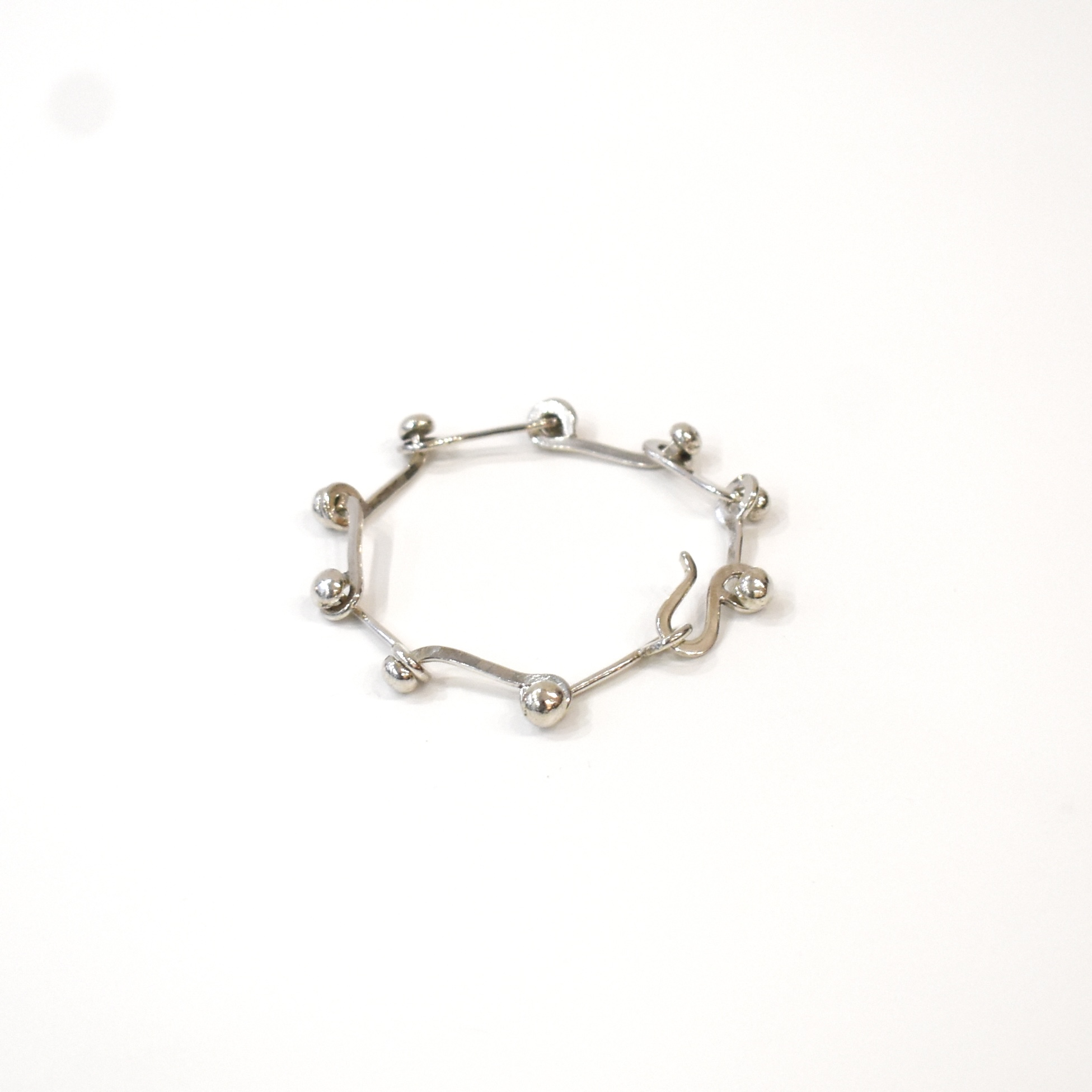 MEMOWA Paris BONE CHAIN BRACELET sil 20cm